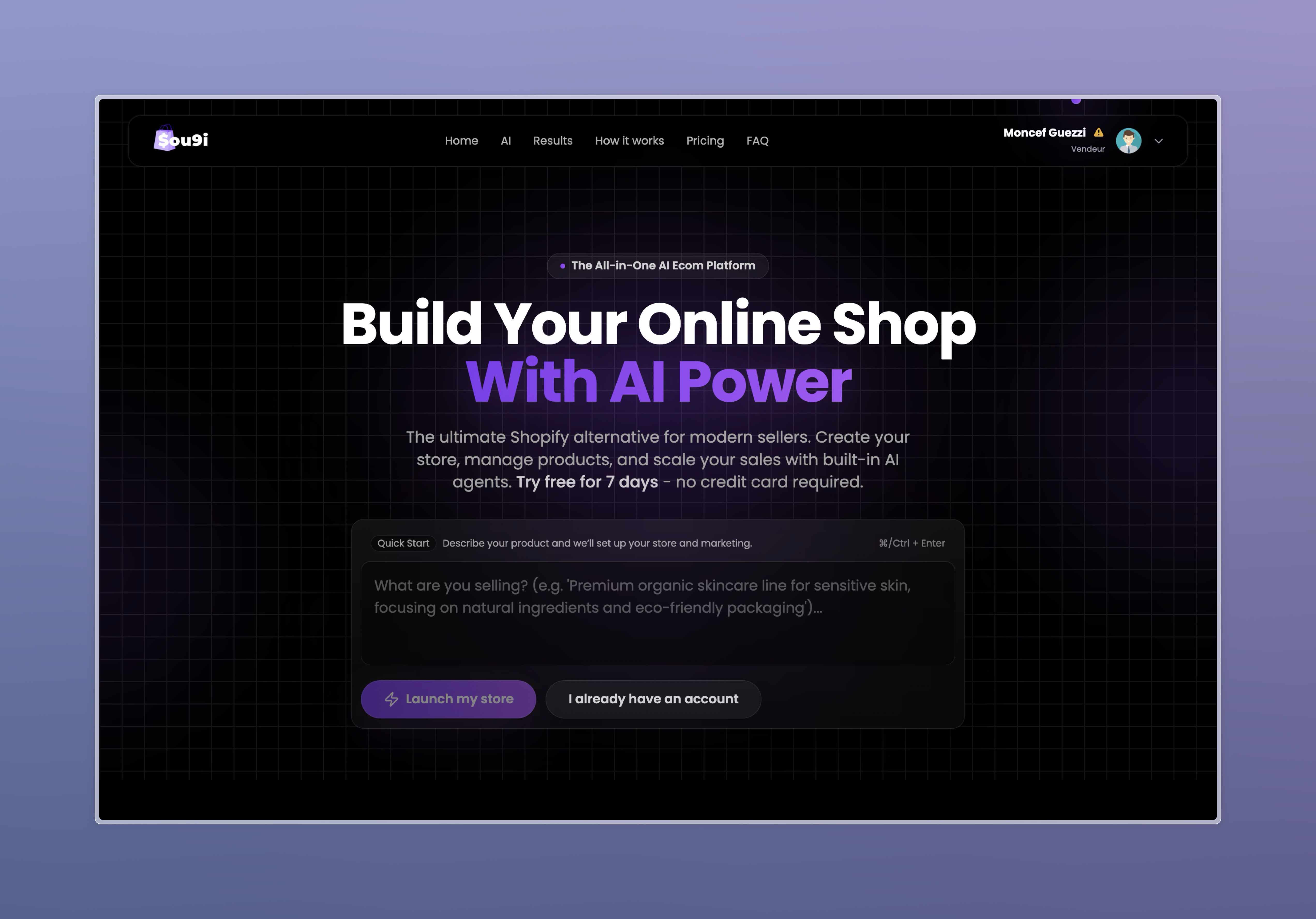 Sou9i - AI Ecommerce Solution